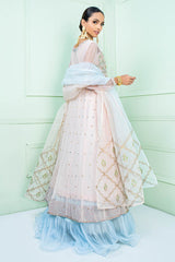 Fatima Khan | Luxury Pret 24 | NISSA (NUDE EMBROIDERED ORGANZA)