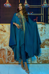 Wardha Saleem | Luxury Pret Fusion Wear | MIDNIGHT – FORMAL DRAPE