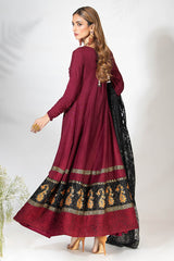 Fatima Khan | Best Sellers 24 | AMBER MAROON KALIDAR