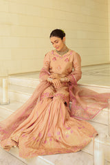 Ansab Jahangir | Luxury Silk Pret | TAUPE