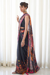 Ansab Jahangir | Luxury Silk Pret | BLACK INK