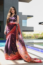 Ansab Jahangir | Luxury Silk Pret | VINTAGE VOILET