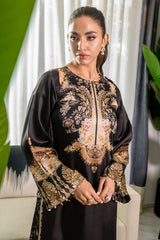 Fatima Khan | Eid Digital Silk Prints | Black Opal
