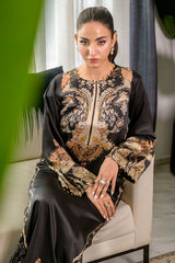 Fatima Khan | Eid Digital Silk Prints | Black Opal