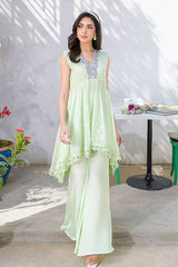 Fatima Khan | La Fleur Eid Edit | Pale Pistachio