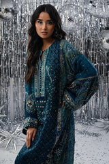 Fatima Khan | Disco Revival Festive Silk | Chundri Kaftan
