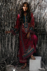 Fatima Khan | Disco Revival Festive Silk | Mystic Magneta