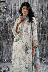 Fatima Khan | Disco Revival Festive Silk | Teal Peacock