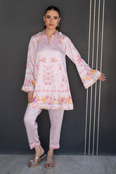 Fatima Khan | Layan Printed Eid Edit | Rosette Bloom - Coord Set