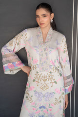 Fatima Khan | Layan Printed Eid Edit | Dove Dew