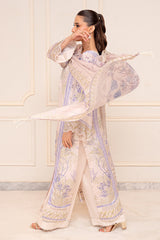 Fatima Khan | Layan Printed Eid Edit | Ivory Meadow