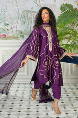 Annus Abrar | Sehr Eid Luxe | Izali Aubergine