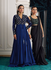Farah Talib Aziz | Velvets The After Party | KISMET PERSIAN BLUE KALIDAAR