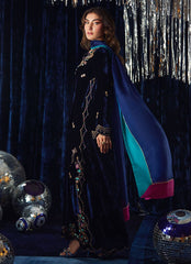 Farah Talib Aziz | Velvet Fete 4 | Valeh Navy Shirt And Dupatta