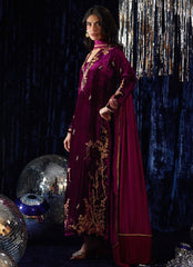 Farah Talib Aziz | Velvet Fete 4 | Arwen Magenta Shirt And Dupatta