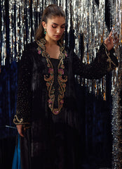 Farah Talib Aziz | Velvet Fete 4 | Nori Black Kaftan