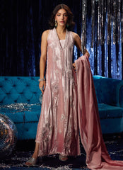 Farah Talib Aziz | Velvet Fete 4 | Calista Misty Rose Shirt And Dupatta