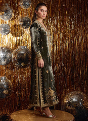 Farah Talib Aziz | Velvet Fete 4 | Sarina Slate Shirt And Dupatta
