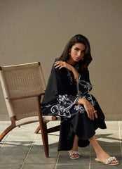 Farah Talib Aziz | Laani The Kaftan Edit | Serai Black Silk