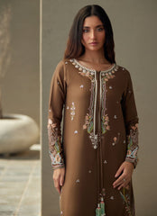 Farah Talib Aziz | Laani The Kaftan Edit | Enia Espresso Silk