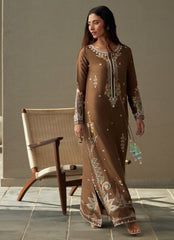 Farah Talib Aziz | Laani The Kaftan Edit | Enia Espresso Silk