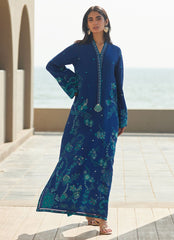 Farah Talib Aziz | Laani The Kaftan Edit | liri Ink Blue