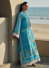 Farah Talib Aziz | Laani The Kaftan Edit | Amaris Sky-Blue Crepe