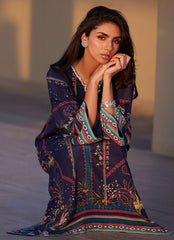 Farah Talib Aziz | Laani The Kaftan Edit | Zahara Midnight Crepe