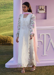 Farah Talib Aziz | Luna Eid 26 | Rose Lace Shirt And Dupatta