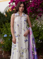 Farah Talib Aziz | Luxury Lawn 26 | Evita Ivory