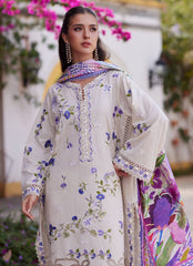 Farah Talib Aziz | Luxury Lawn 26 | Evita Ivory