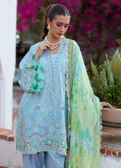 Farah Talib Aziz | Luxury Lawn 26 | Sienna Sky Blue
