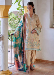 Farah Talib Aziz | Luxury Lawn 26 | Isabella Sand