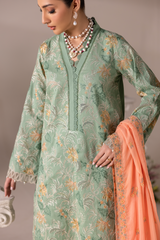 Rajbari | Premium Edition | Embroidered Chiffon Dopatta 06