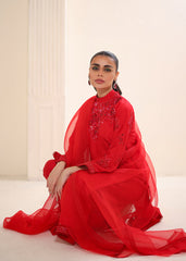 Umsha | Luxury Pret | RAVISIHING SCARLET