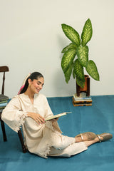 Sahar | Pret Essentials Winter 25 | Ivory Rose