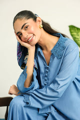 Sahar | Pret Essentials Winter 25 | Blue Éclat