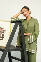 Sahar | Pret Essentials Winter 25 | Olive Luxe