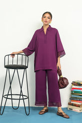 Sahar | Pret Essentials Winter 25 | Midnight Violet