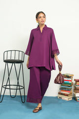 Sahar | Pret Essentials Winter 25 | Midnight Violet