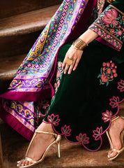 Zainab Chottani | Velura Velvet Edit 25 | Eden Long Shirt