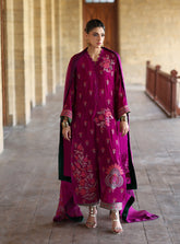 Zainab Chottani | Velura Velvet Edit 25 | Mulberry Long Shirt