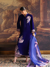 Zainab Chottani | Velura Velvet Edit 25 | Zelin Long Shirt