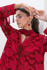 Chic Ophicial | Aarzu Luxe Pret | Red Radiance