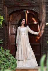 Wahaj M Khan | Nur Festive | Gold White Resham Nur Jacket