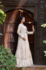 Wahaj M Khan | Nur Festive | Gold White Resham Nur Jacket