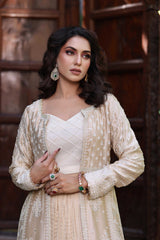 Wahaj M Khan | Nur Festive | Gold White Resham Nur Jacket