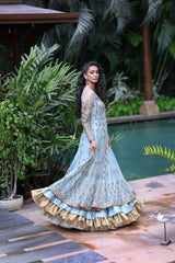 Wahaj M Khan | Nur Festive | Ferozi French Net Nur Anarkali