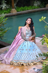 Wahaj M Khan | Nur Festive | Ferozi French Net Nur Anarkali
