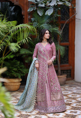 Wahaj M Khan | Nur Festive | Pale Pink Angarkha Nur Jacket